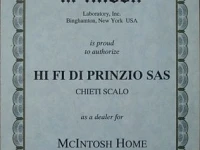 Certificato Ufficiale McIntosh 